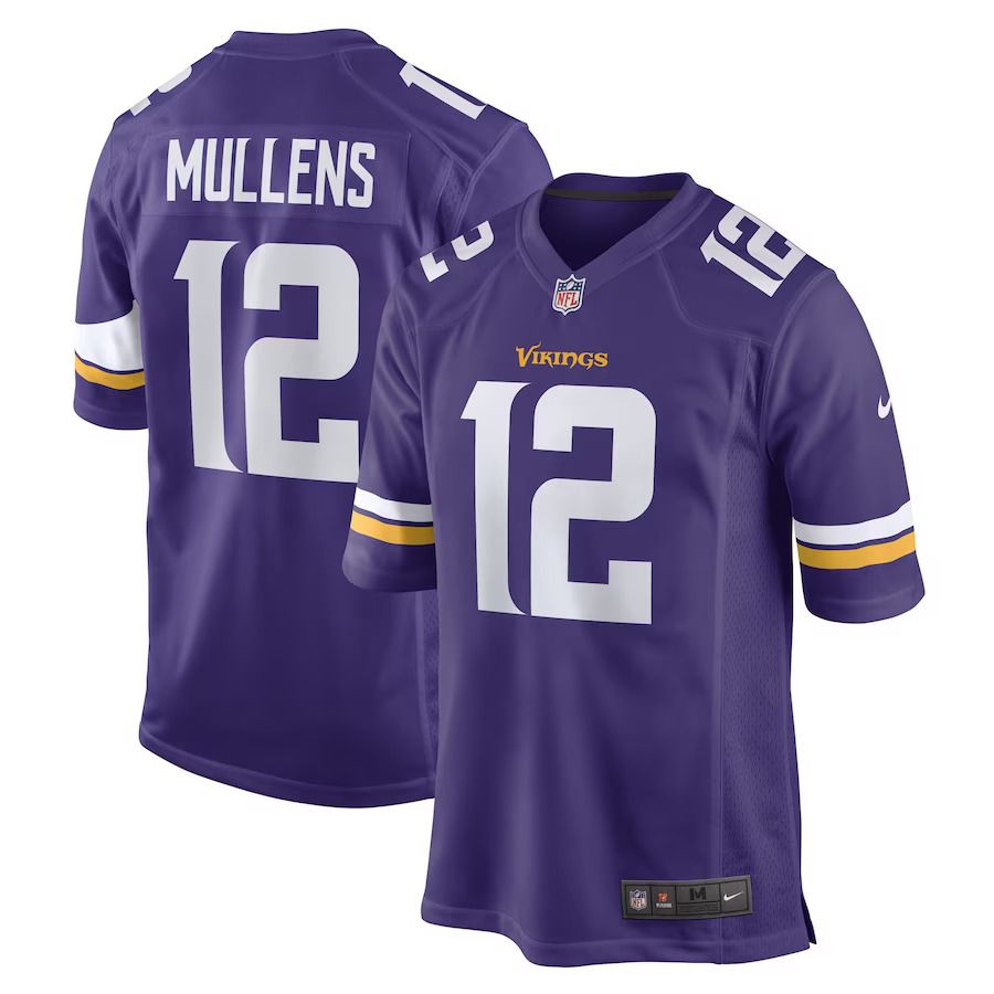 Men Minnesota Vikings #12 Nick Mullens Nike Purple Game Player NFL Jersey